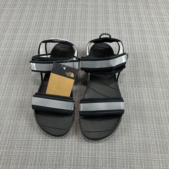 The North Face Sport Sandal Mens 11 Skeena Black Silver Comfort Summer Beach New - Picture 1 of 5